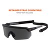 Skullerz By Ergodyne AFAS Safety Glasses, Matte Black Frame, Smoke Lens AEGIR-AFAS